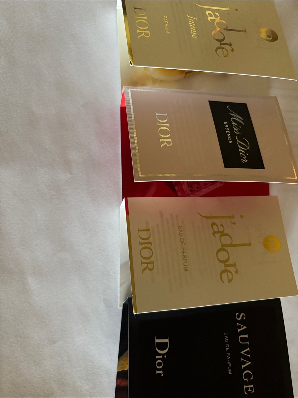 Dior Sample Pack (4) 3 women and 1 men NEW